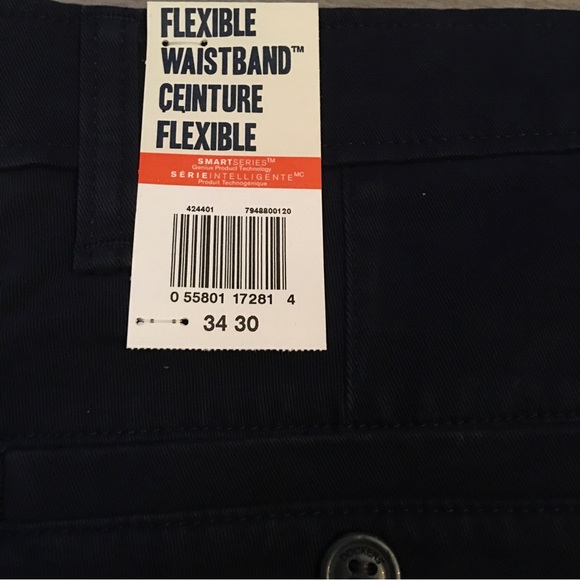 BRAND NEW DOCKERS ULTIMATE SLIM FIT STRECH CHINOS NAVY 34”x30 - Picture 8 of 9